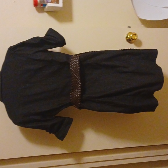 3 quarter length jean shirt - Picture 6 of 7